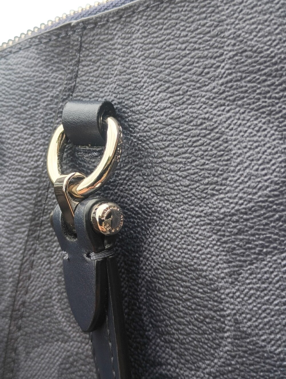 NWOT Coach Signature Prairie Navy Blue Satchel 2022 - Picture 4 of 16